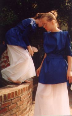 Mindi models the Exultate Vestments